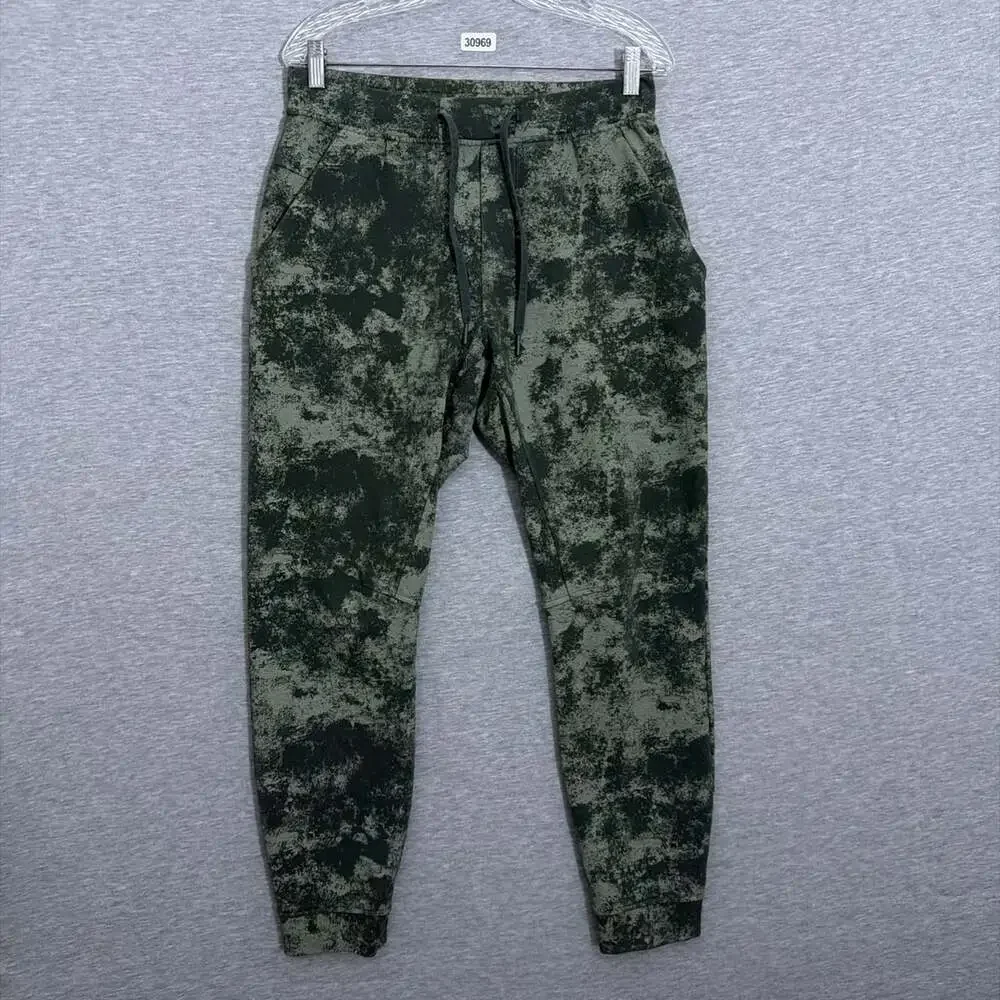 Lululemon Men's Size Medium Green Cotton Blend City Sweat Jogger Pants